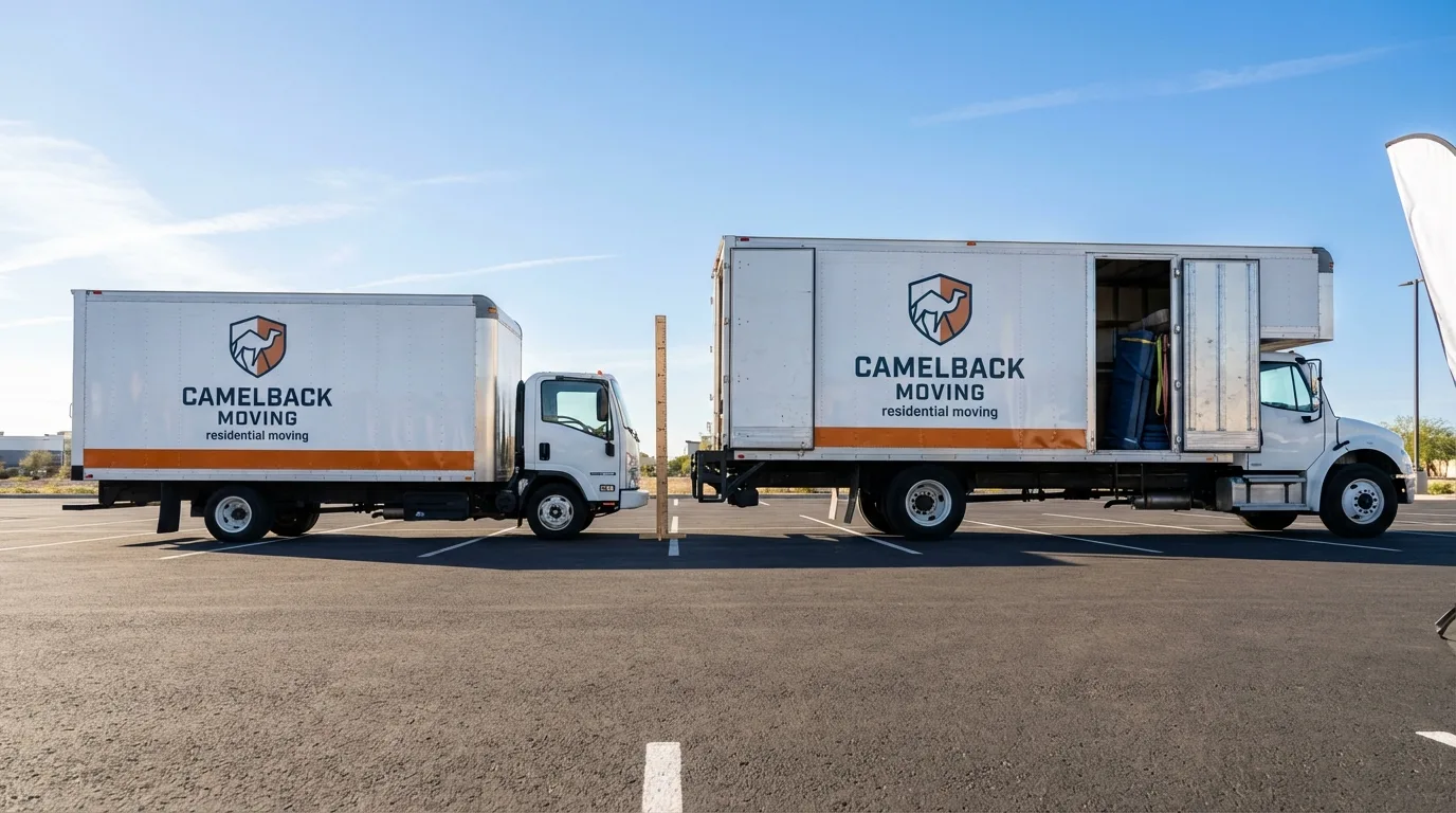 Moving truck size capacity guide in Pleasantville